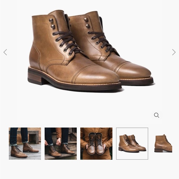 Thursday Boot Men’s Captain Lace-up in Horween Natural CXL Leather - Picture 5 of 5